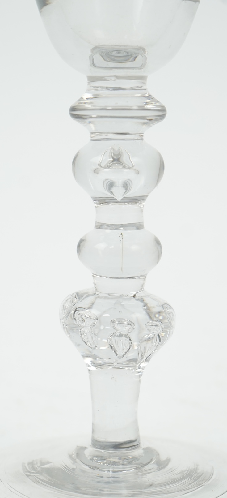 A Dutch engraved goblet in the manner of Christoffel Schroeder, c.1740-60